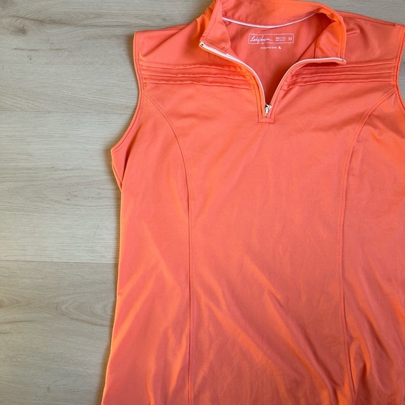 Lady Hagen Women's Orange Sleeveless Active Golf Top - Size M - Picture 3 of 5